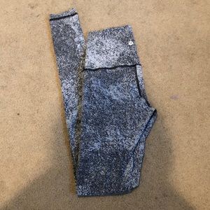 Lulu lemon black and white spotted yoga pants.